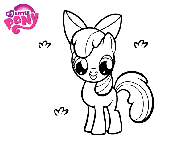 Apple bloom coloring page