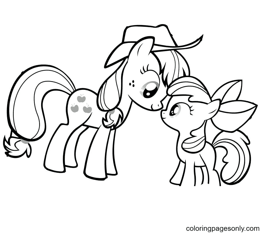 Applejack coloring pages printable for free download