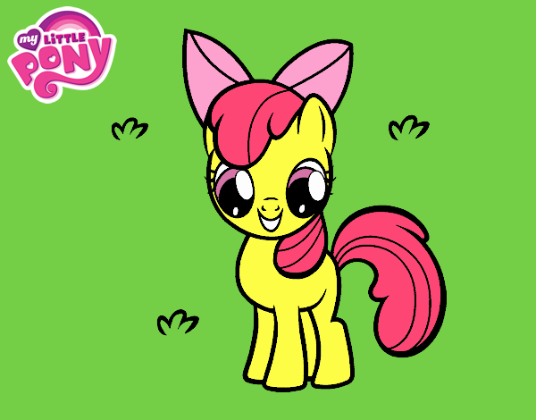 Colored page apple bloom painted by user not registered