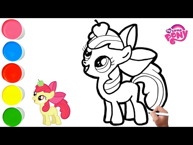 How to draw y little pony apple bloo