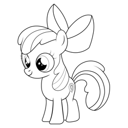 Apple bloom my little pony equestria girls coloring pages for kids