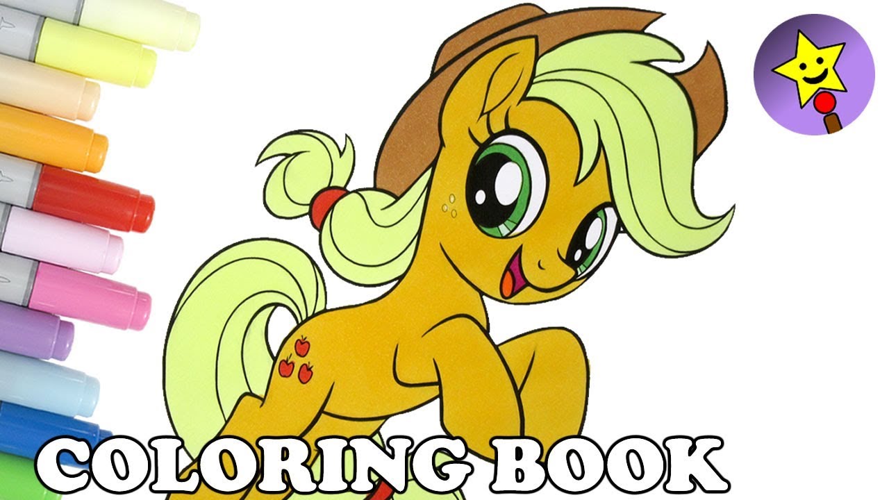 Applejack coloring book mlp my little pony the movie coloring page