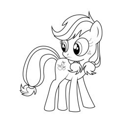 Applejack coloring pages for kids