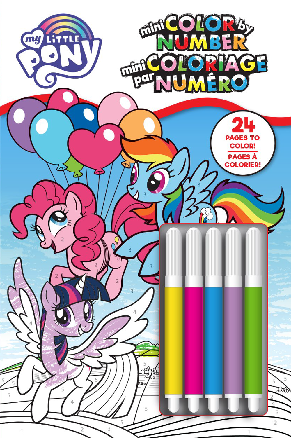 Mini color by number â my little pony â papp international