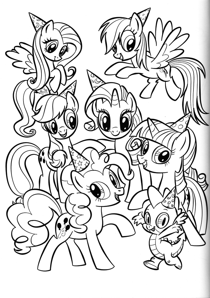 My little pony friendship is magic coloring pages