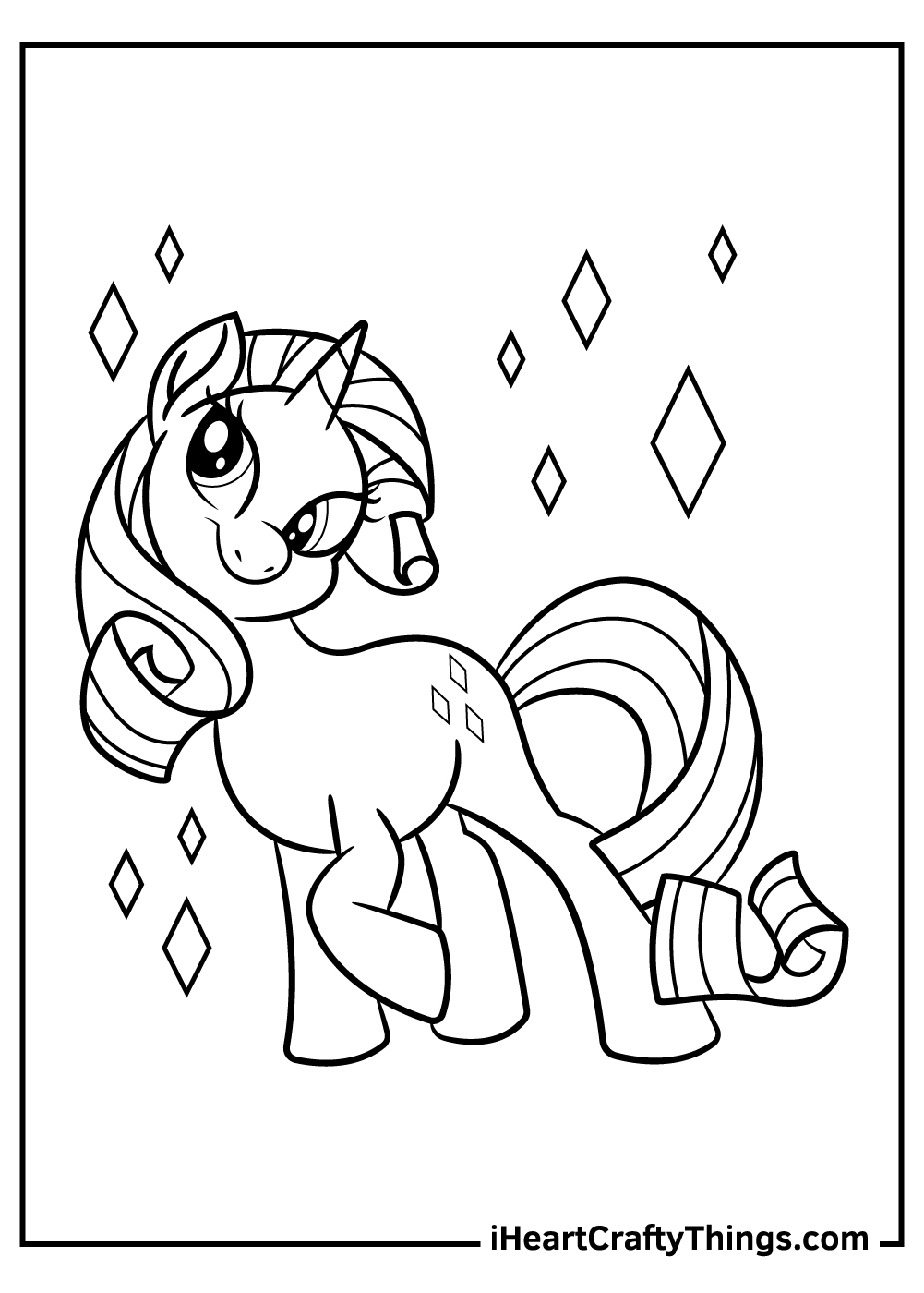 My little pony coloring pages free printables