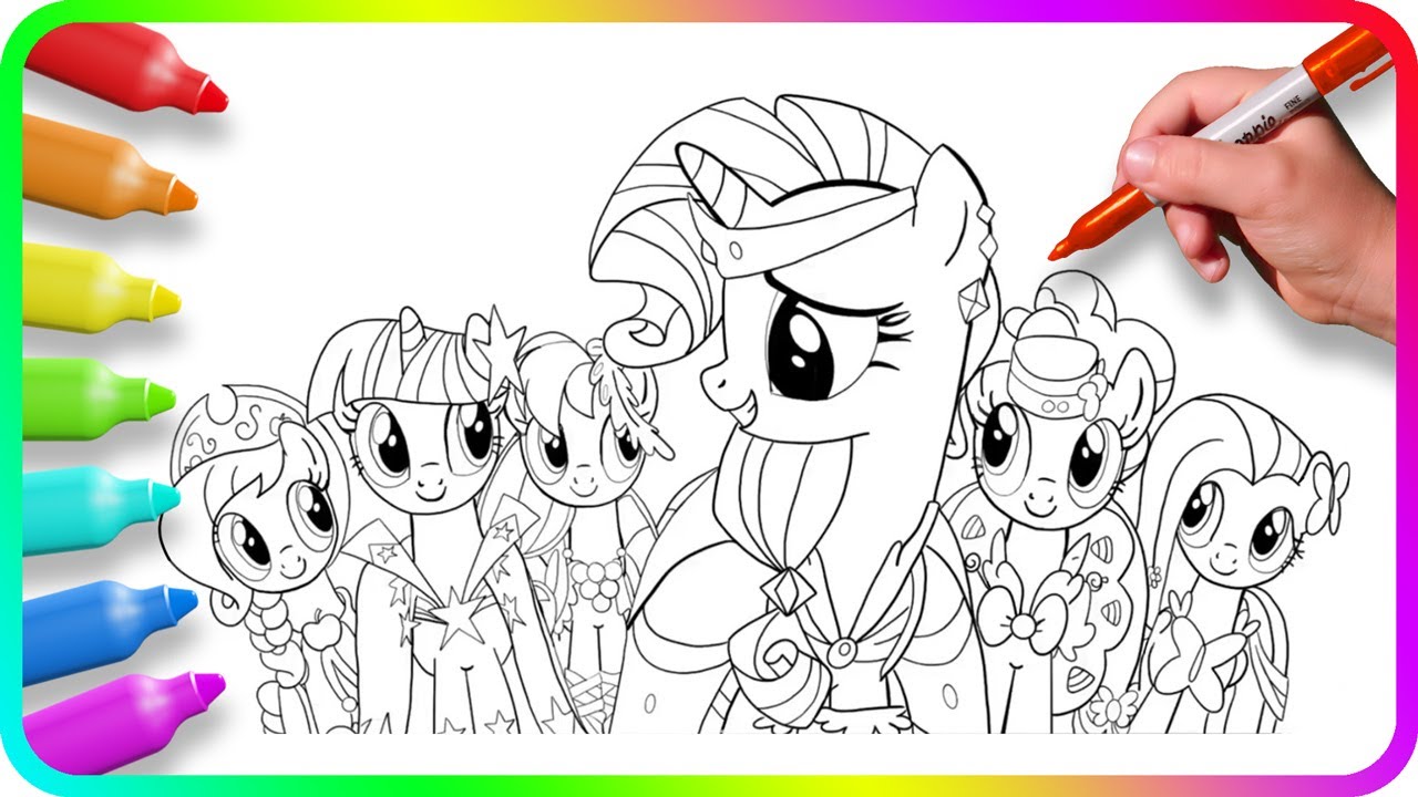 Coloring pages y little pony how to draw y little pony easy siple drawing tutorial art lp