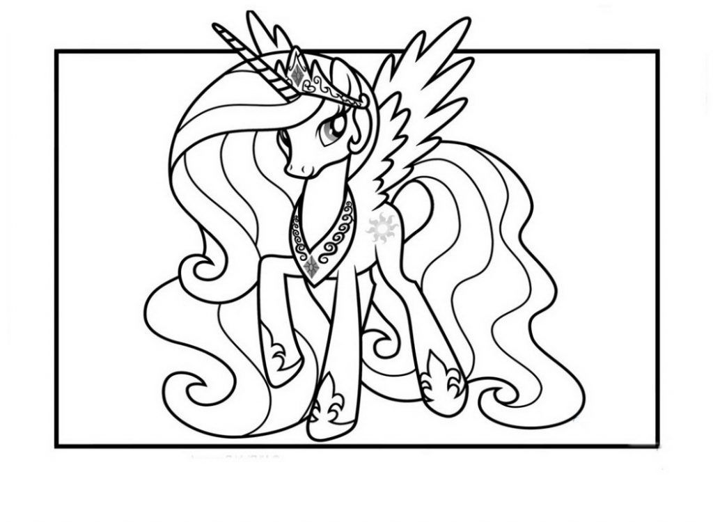 Princess celestia coloring pages