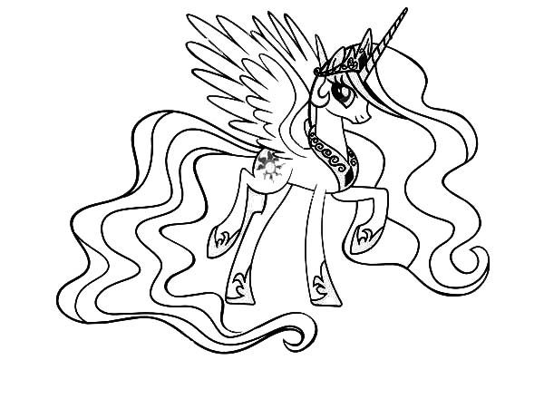 Princess celestia coloring pages