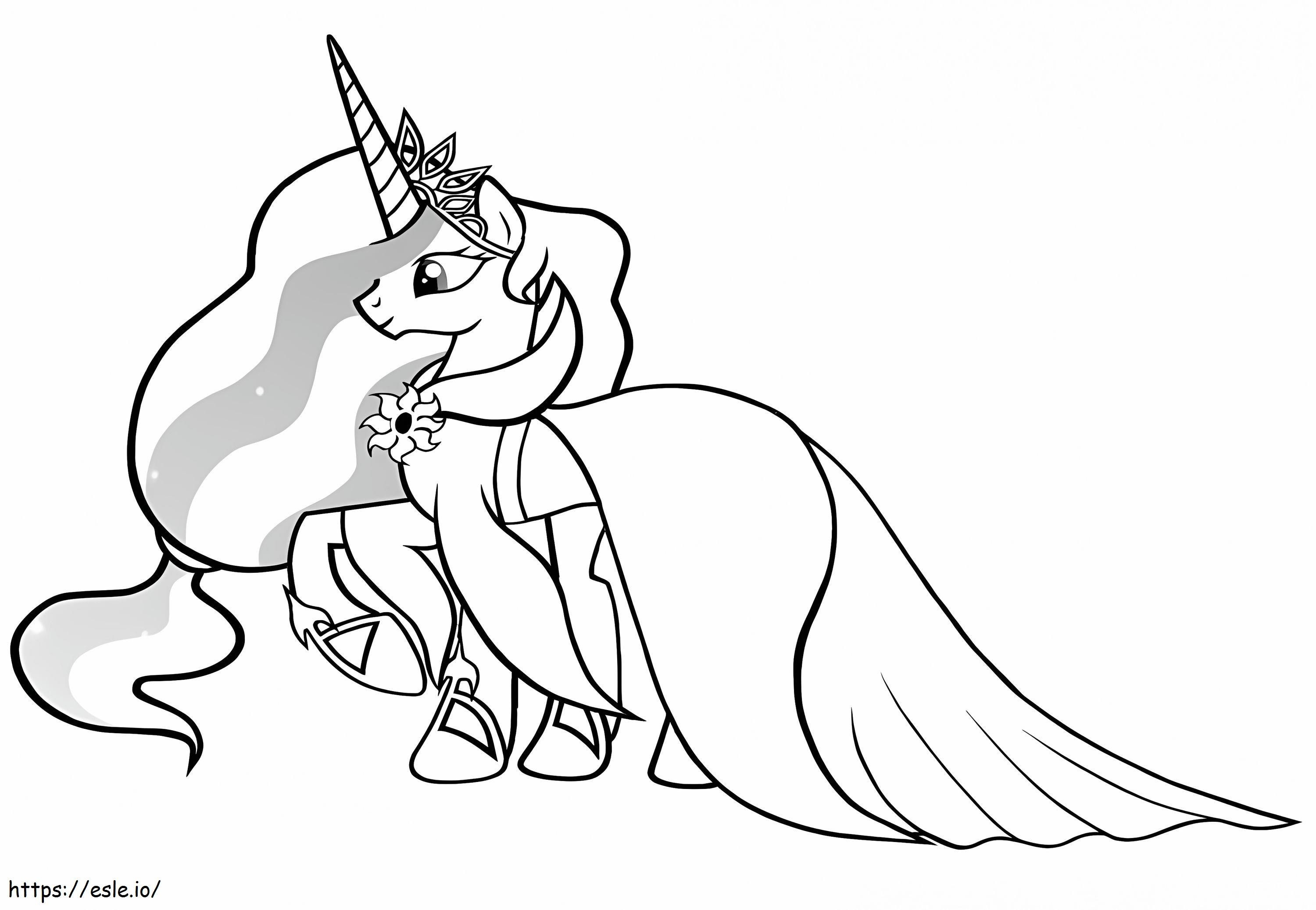 Princess celestia coloring page