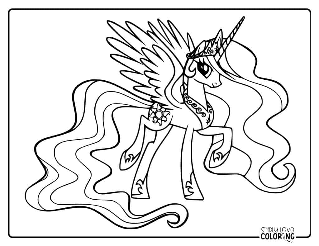 My little pony coloring pages free pdf printables