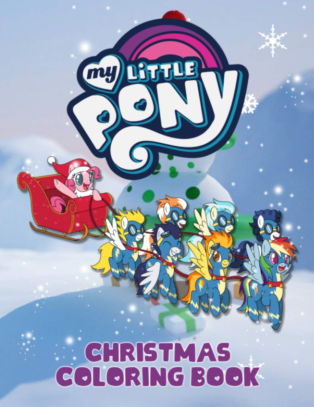 My little pony christmas coloring book perfect book an adult coloring book activity book lover gifts by hugo lewis