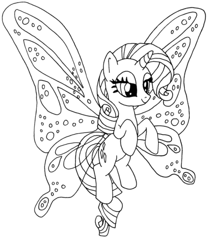 Rarity pony coloring page free printable coloring pages