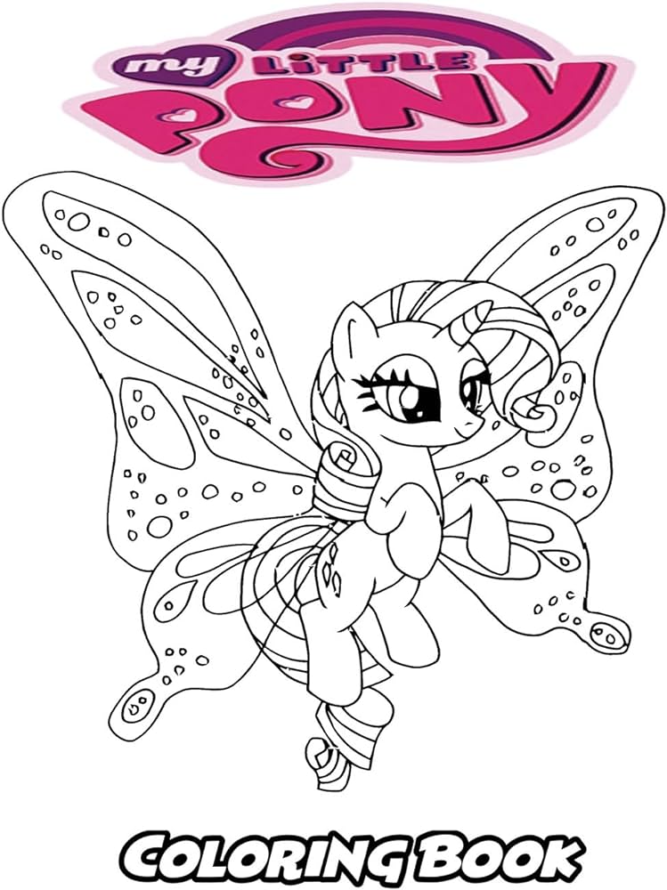 My little pony coloring book coloring book for kids and adults activity book with fun easy and relaxing coloring pages by