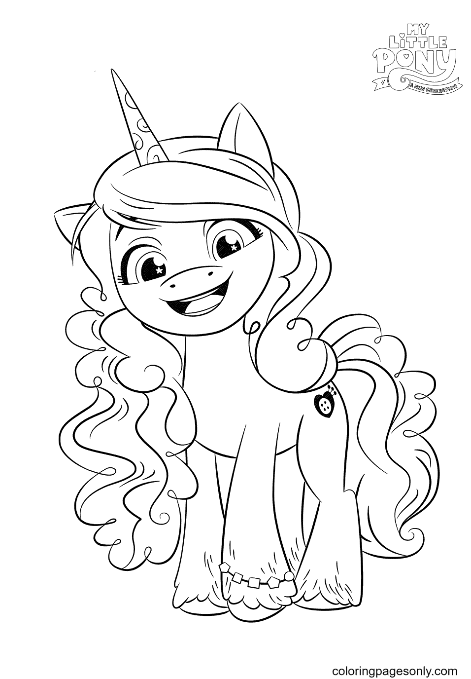 My little pony a new generation coloring pages printable for free download