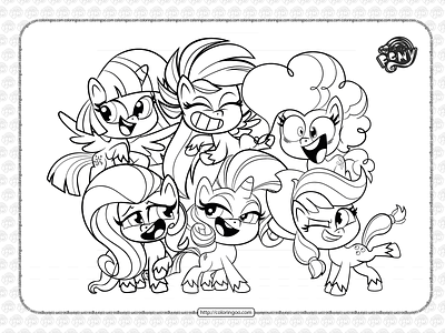 My little pony life coloring pages for kids by coloringoo on