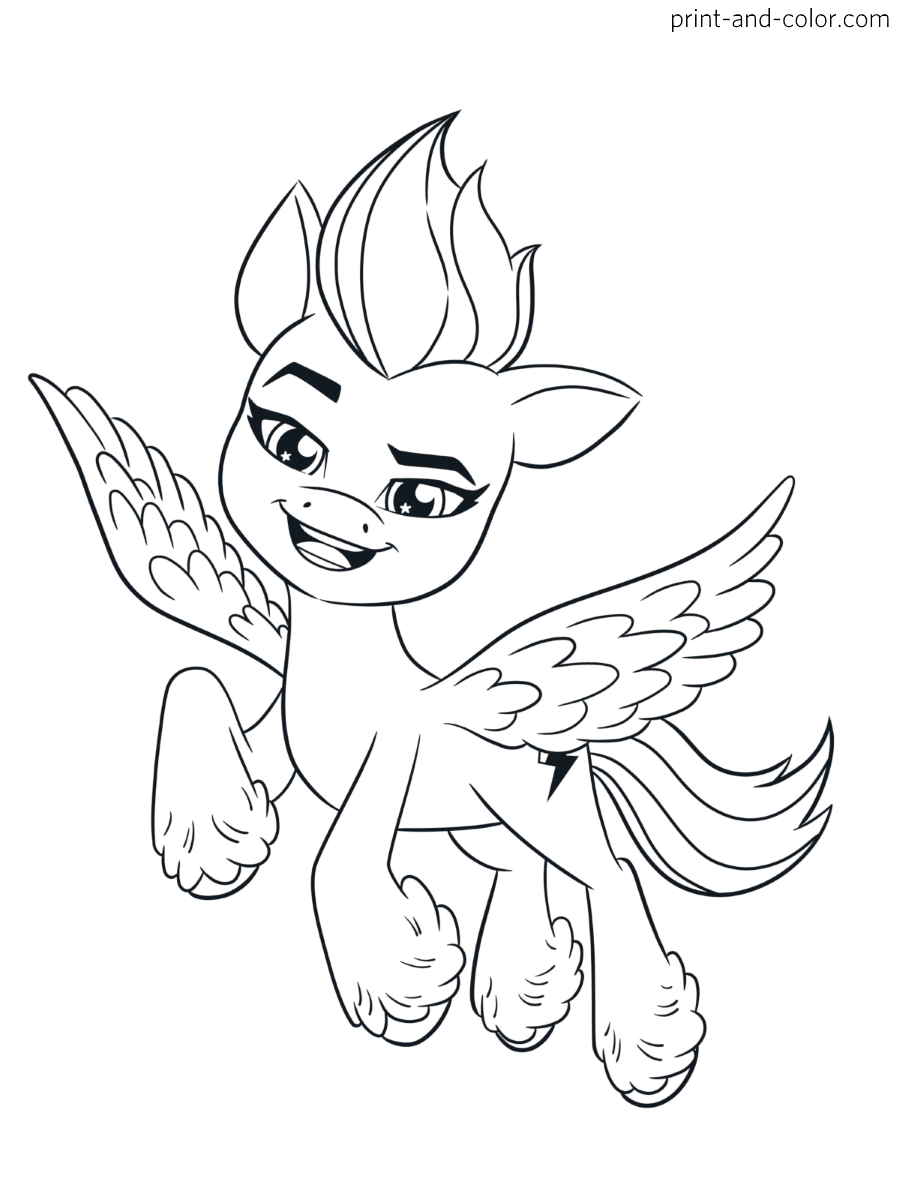 My little pony new generation coloring pages print and color