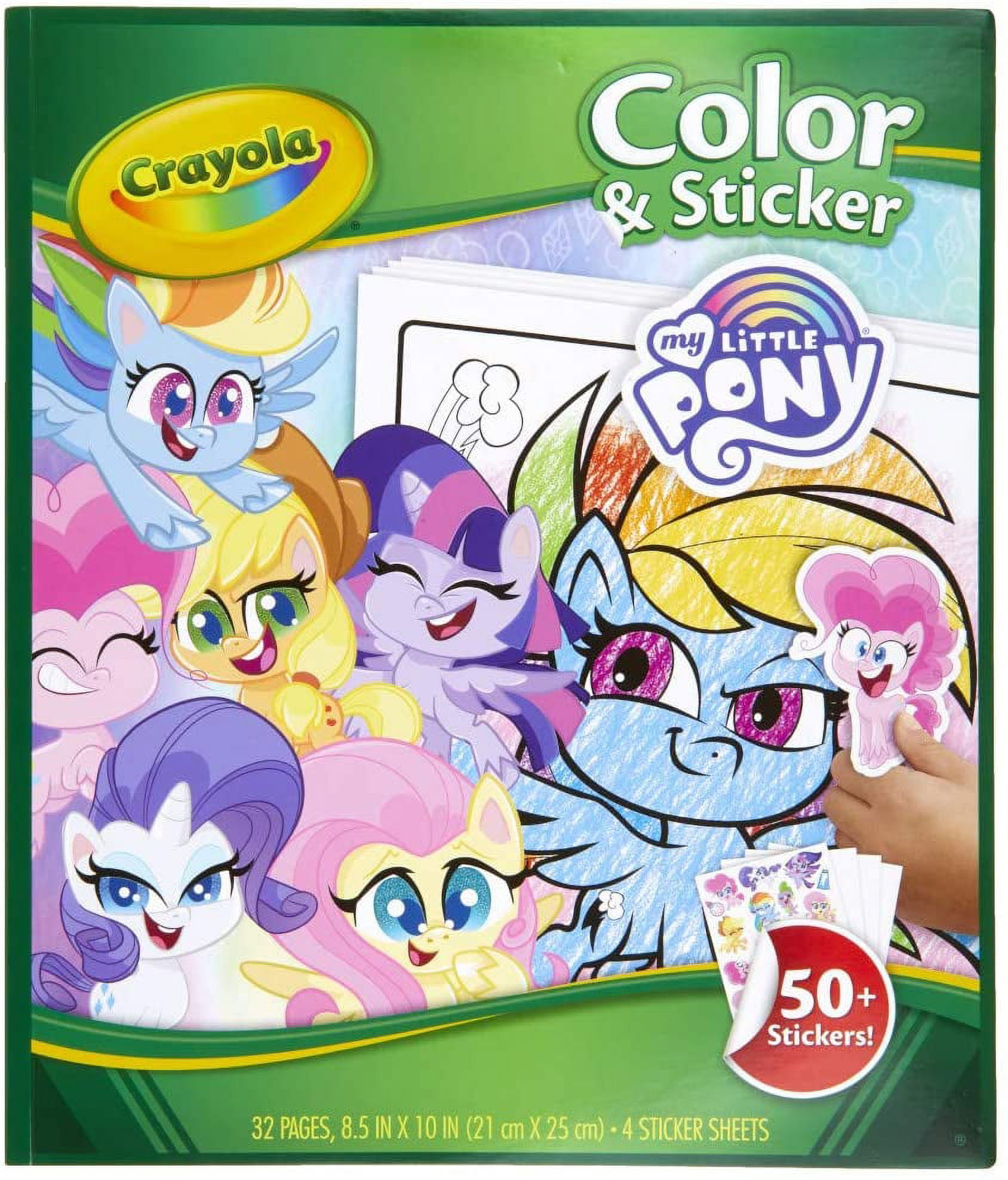 Crayola my little pony coloring pages and stickers