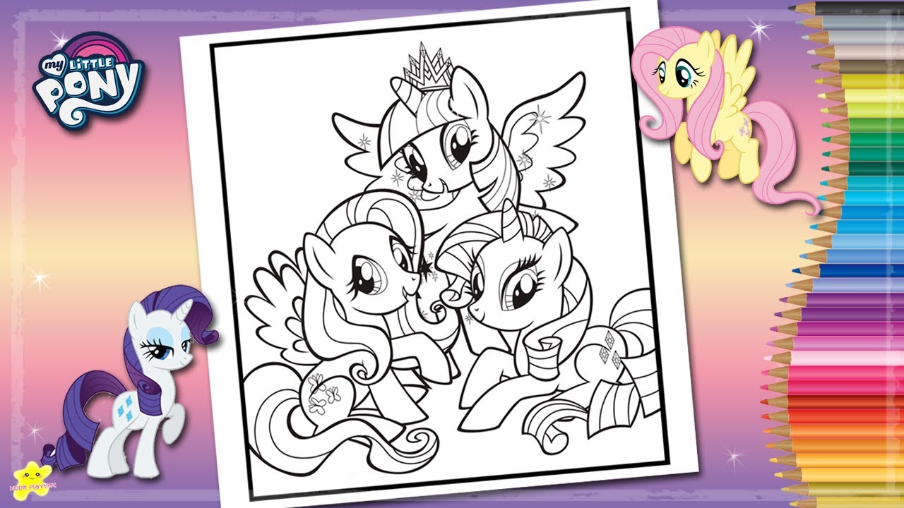 Coloring my little pony coloring page