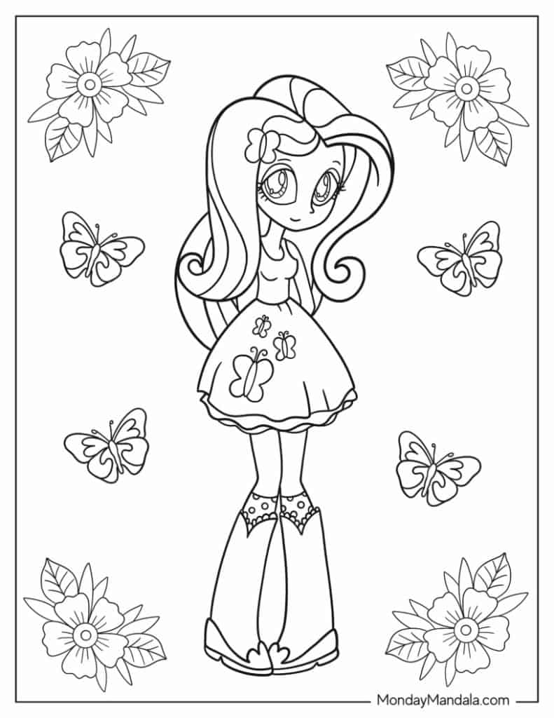 My little pony coloring pages free pdf printables