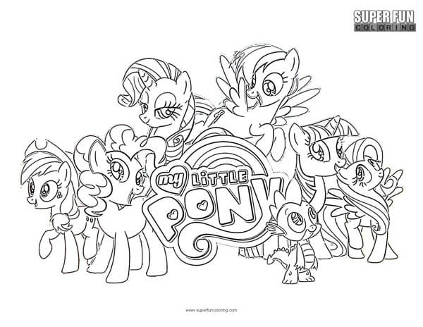 My little pony coloring page