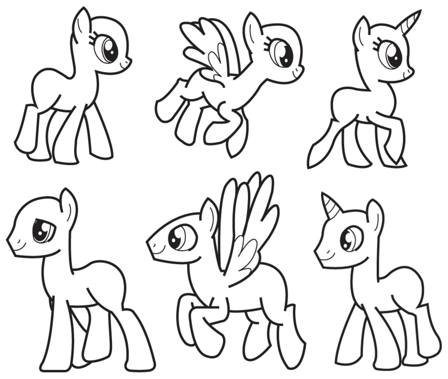 Drawing templates pony drawing my little pony drawing