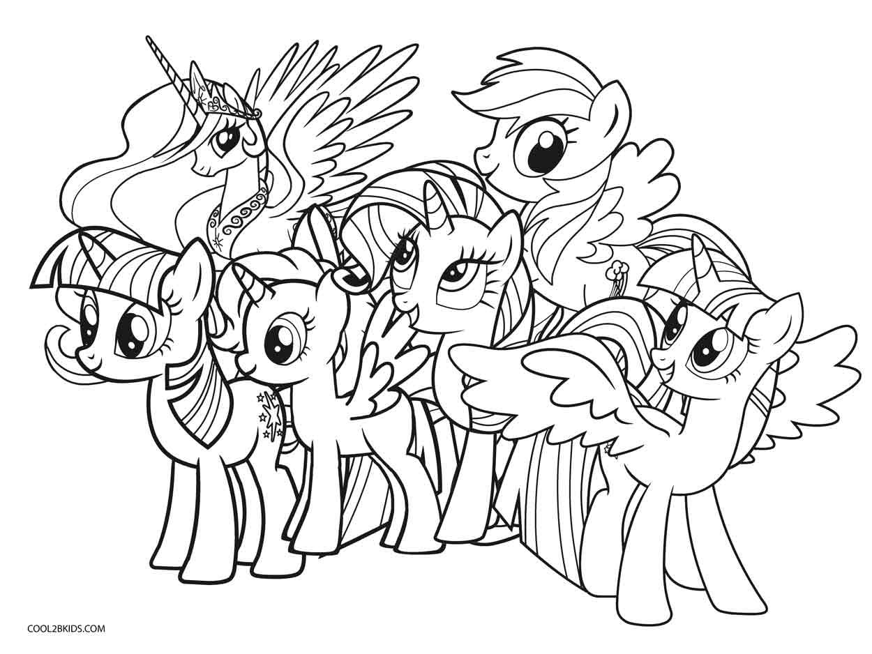 Page my little pony coloring