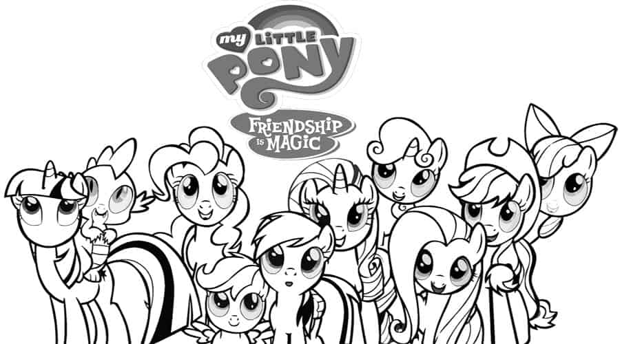 Free my little pony kids printables