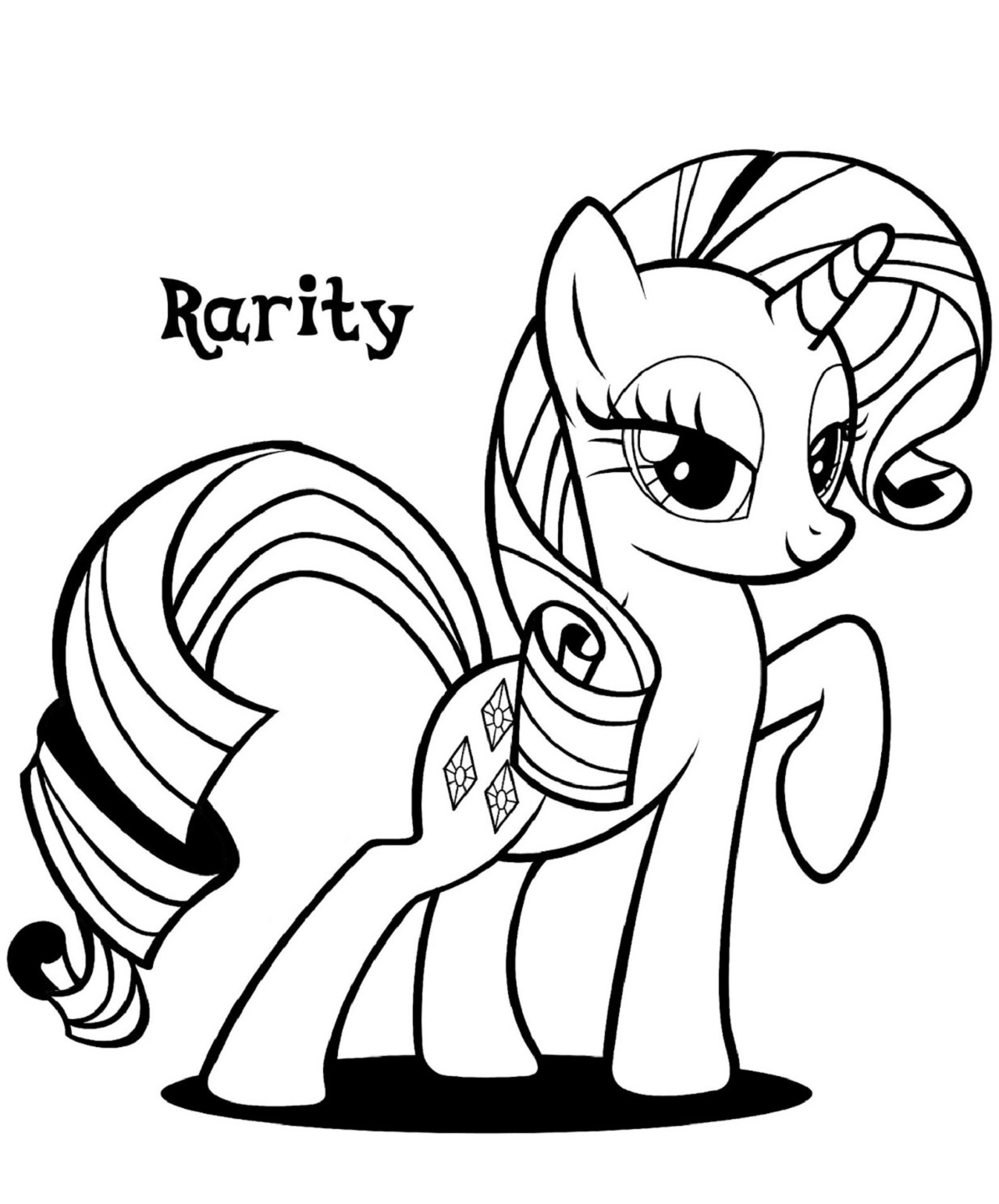 My little pony coloring pages printable activity shelter