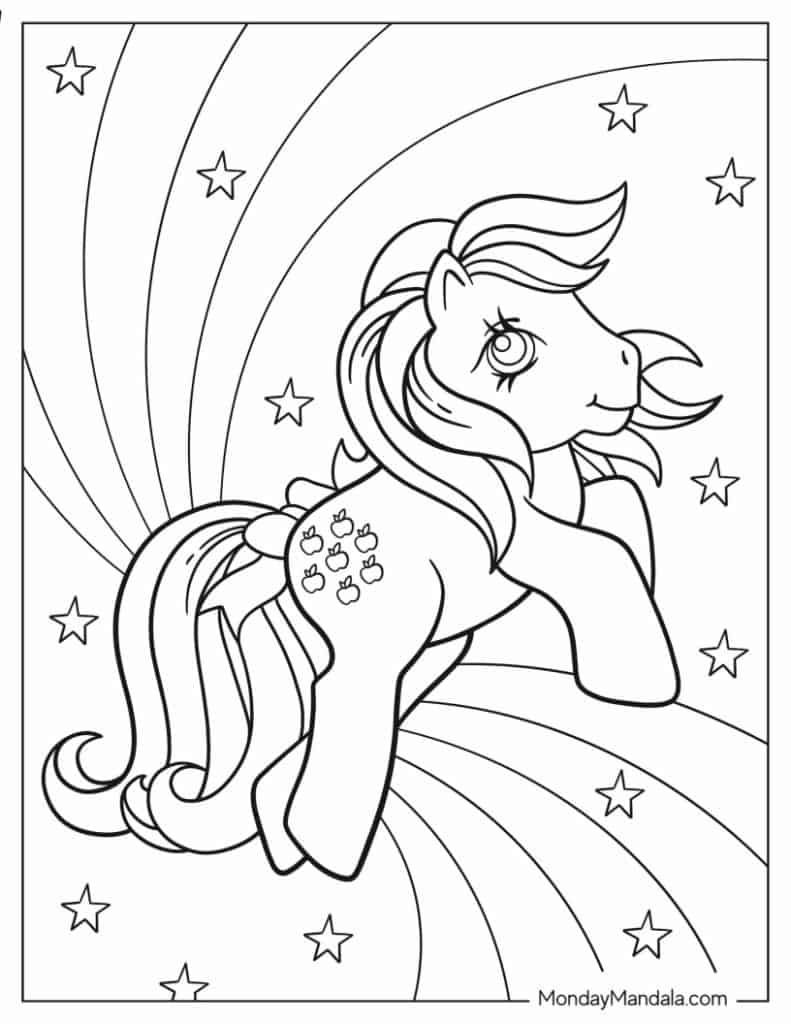 My little pony coloring pages free pdf printables