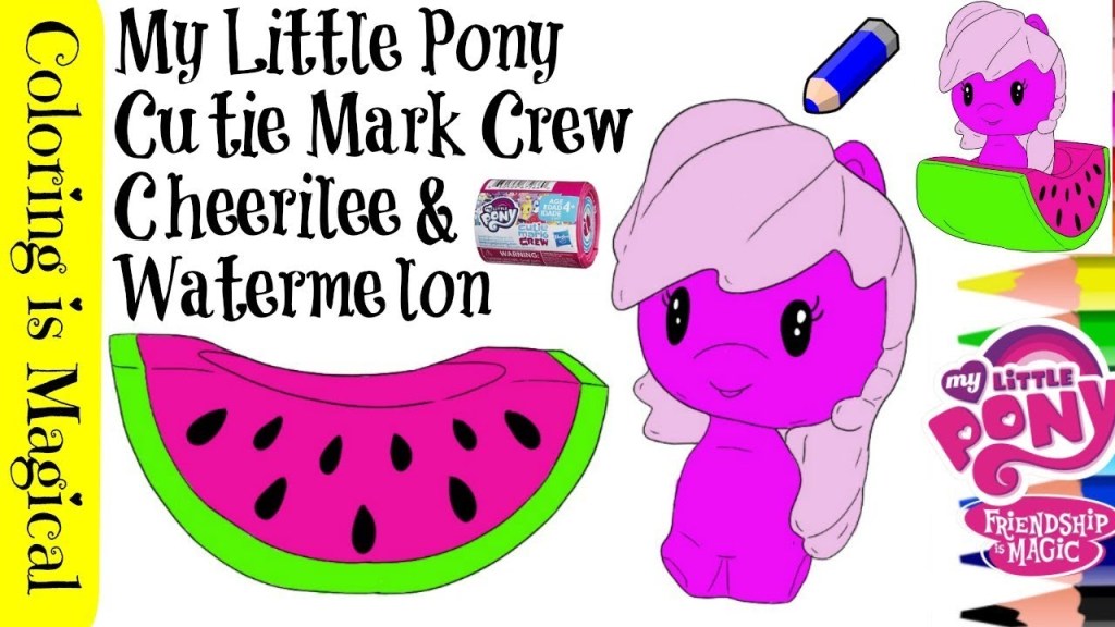 Cheerilee teacher mlp cutie mark crew coloring toy my little pony blind bag