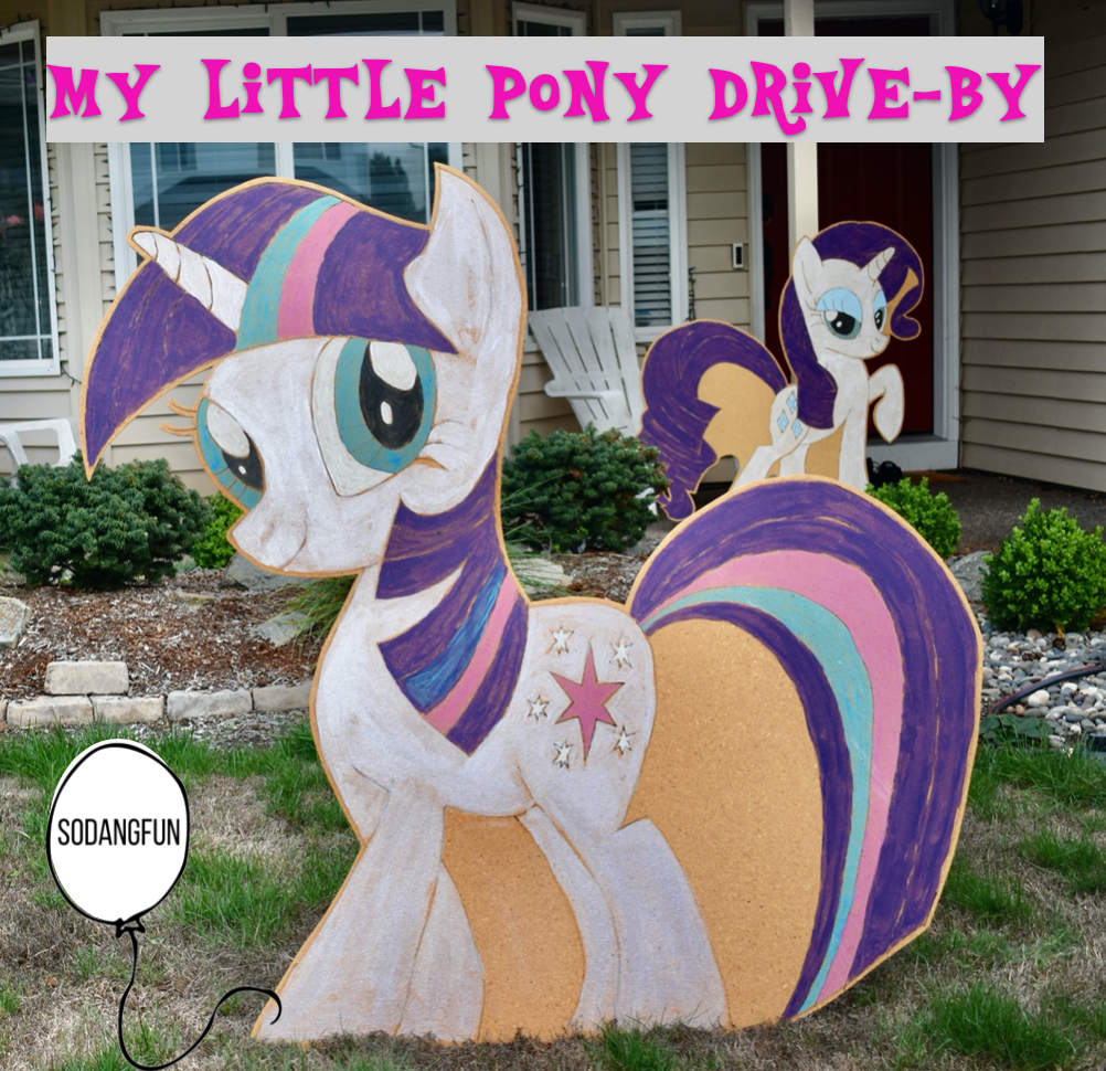 My little pony birthday party drive