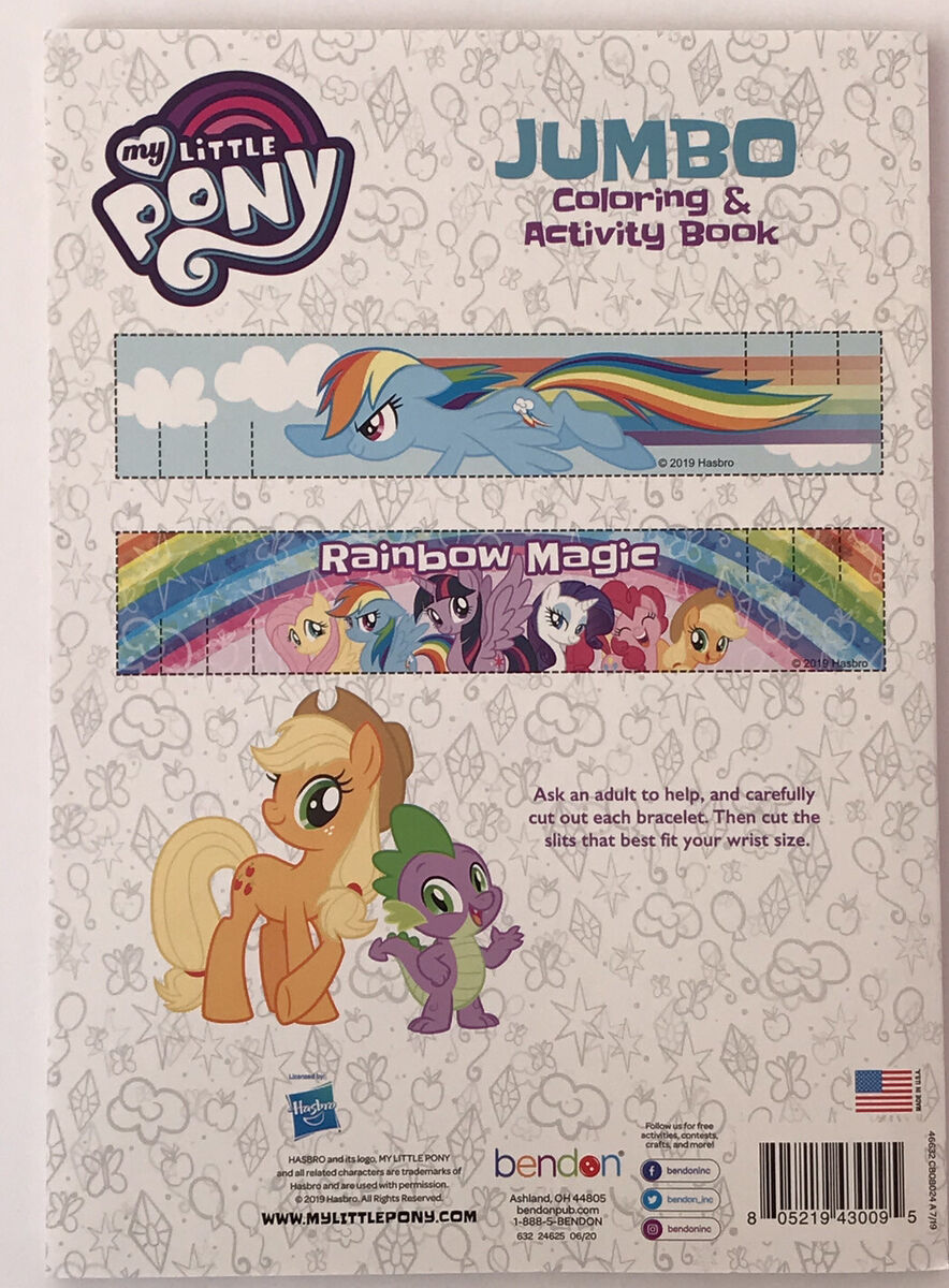 My little pony gift set jumbo coloring activity books crayons sticker story