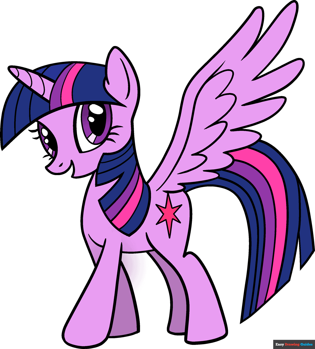 How to draw twilight sparkle from my little pony