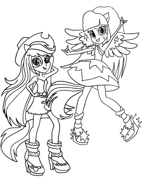 Equestria girls coloring pages