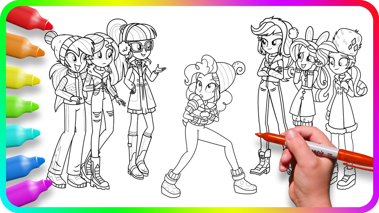 Coloring pages equestria girls how to color y little pony easy drawing tutorial art coloring lp