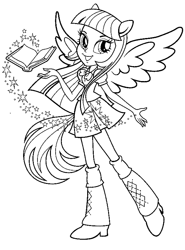 Equestria girls coloring pages