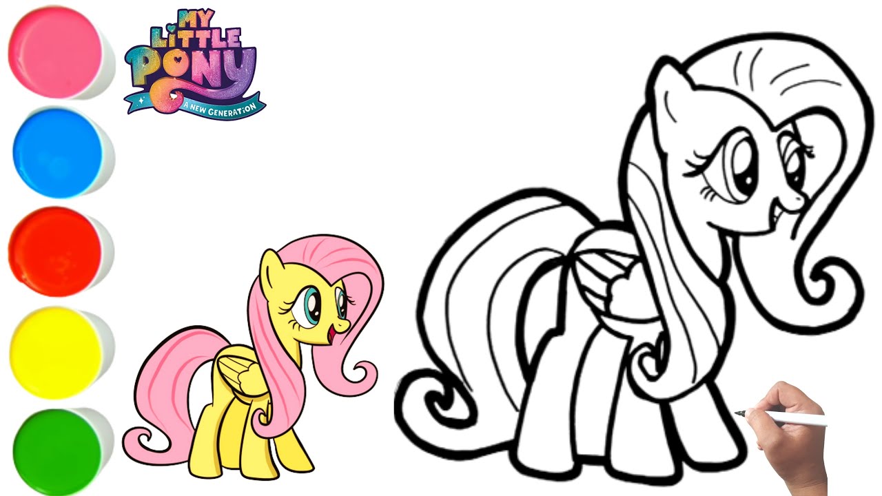 How to draw y little pony new generation fluttershy