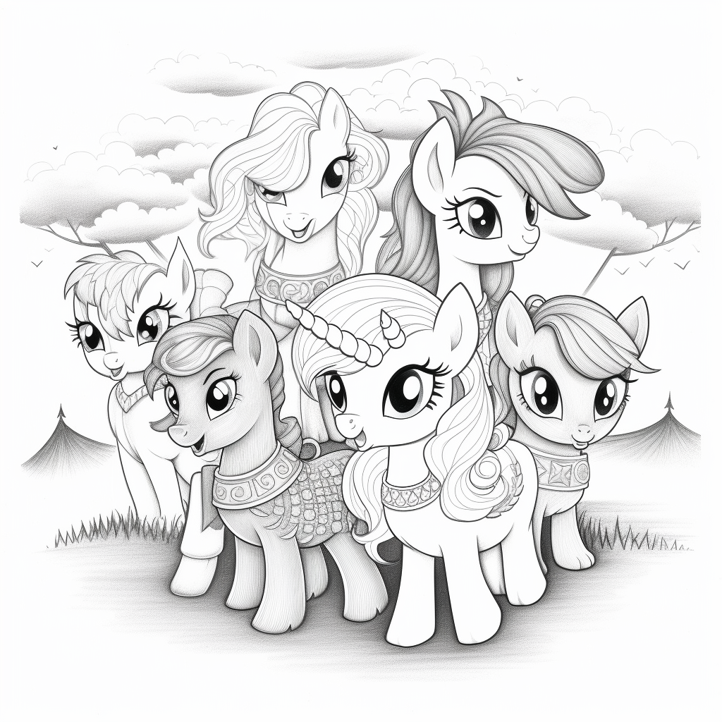Cute my little pony coloring pages for mlp