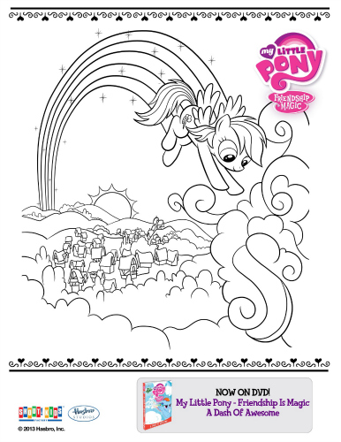 My little pony friendship is magic printable coloring page