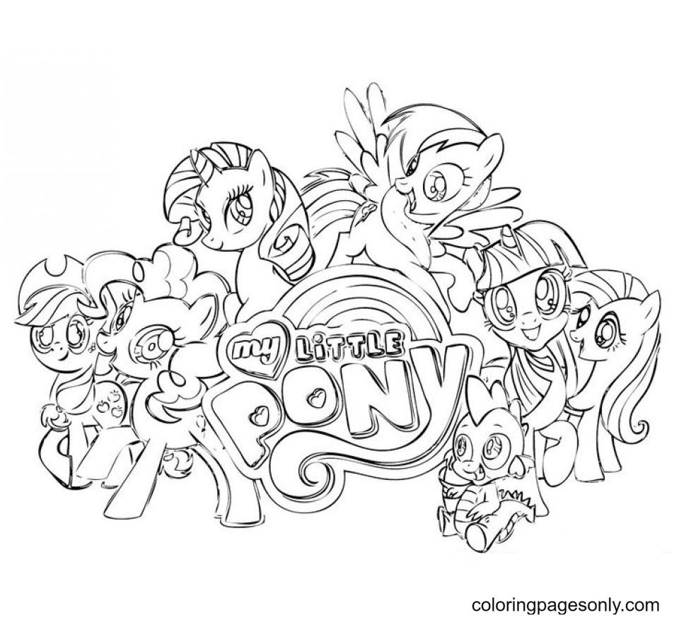 Mlp coloring pages printable for free download