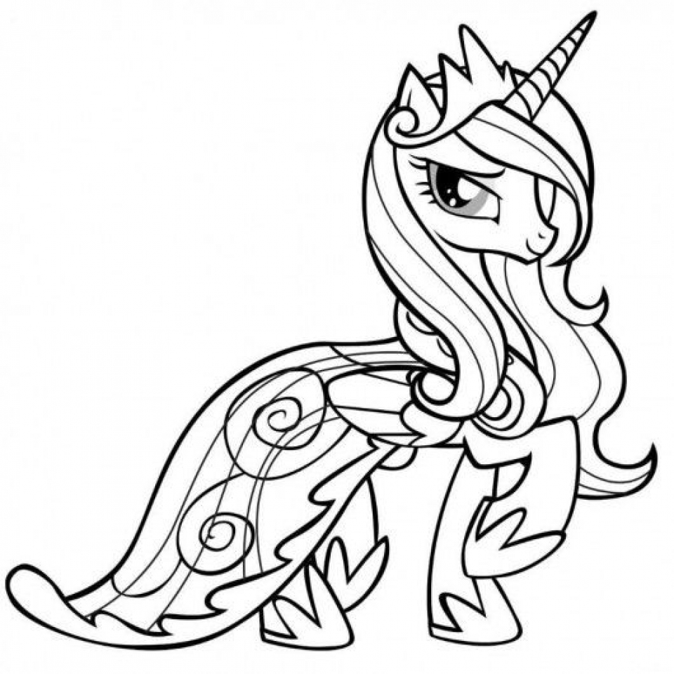 Get this free simple my little pony friendship is magic coloring pages for children