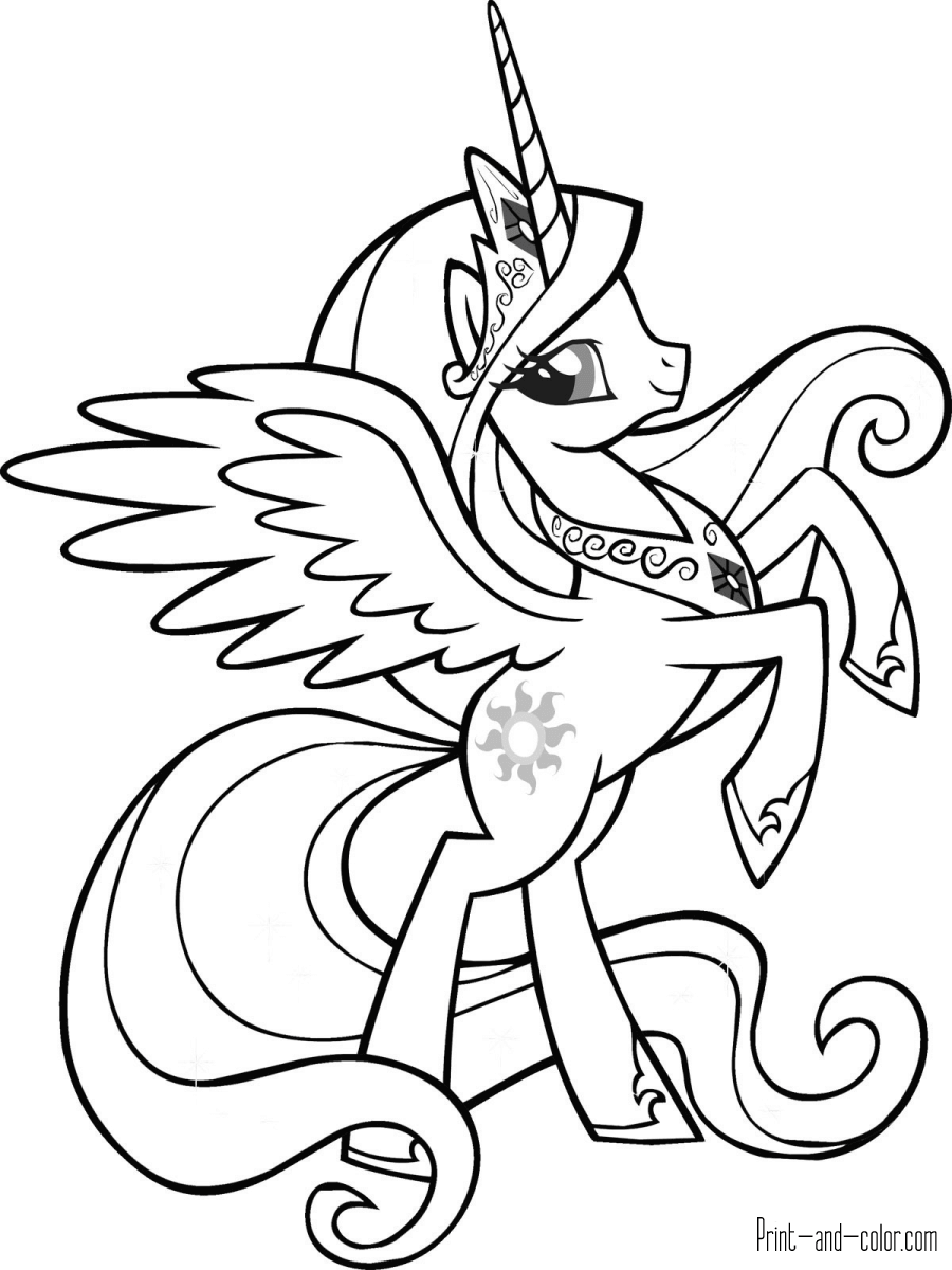 My little pony coloring pages print and color