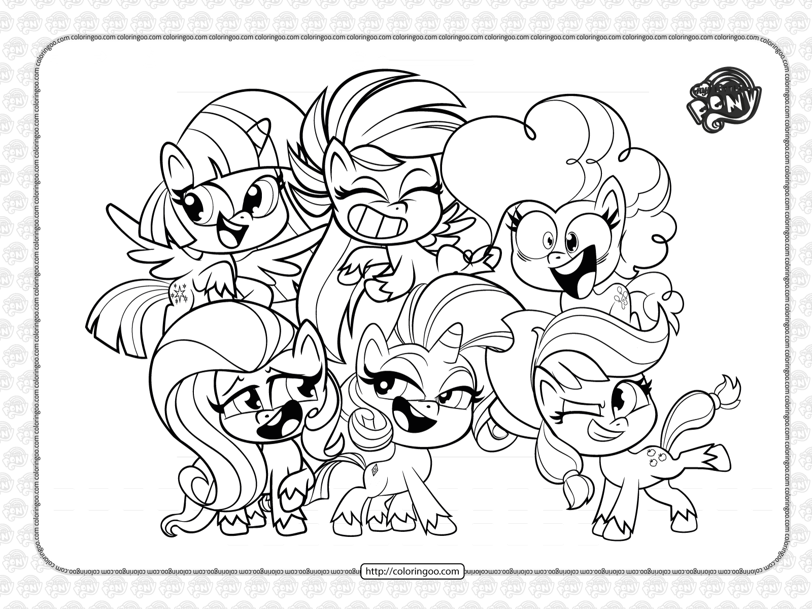 My little pony life coloring pages for kids by coloringoo on