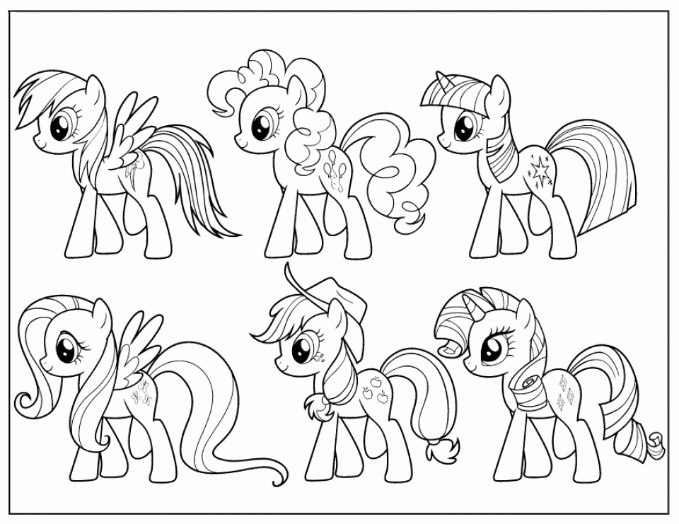 Get this easy preschool printable of my little pony friendship is magic coloring pages