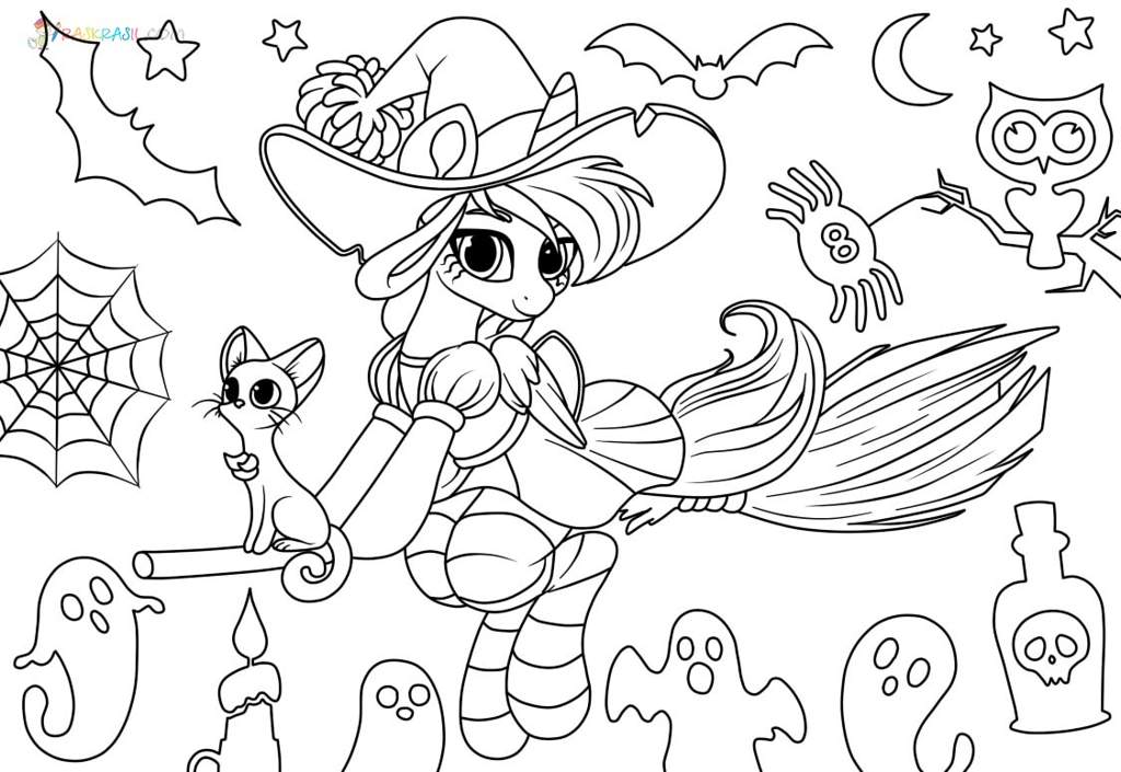 Halloween coloring book art challengedue