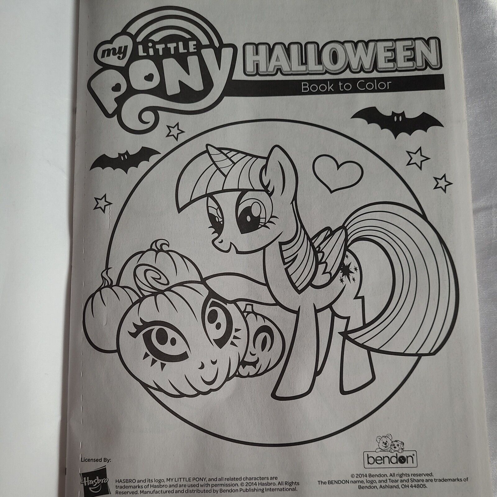 My little pony halloween coloring activity book with stickers and crayons