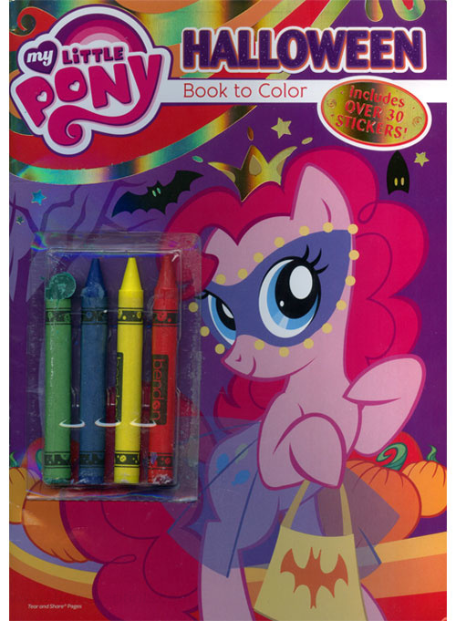 My little pony g friendship is magic halloween coloring books at retro reprints