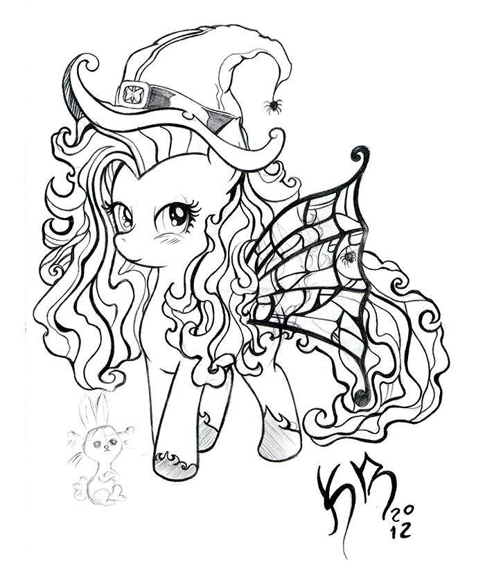 Fluttershy witch costume drawing coloring pages halloween coloring pages blog colors