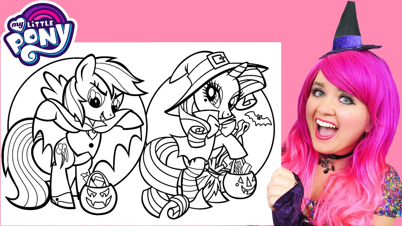 How to color y little pony halloween pencils